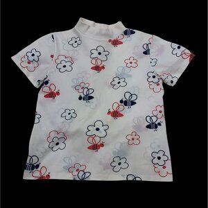 Vintage Sears Winnie The Pooh Tee Bees & Flowers Print